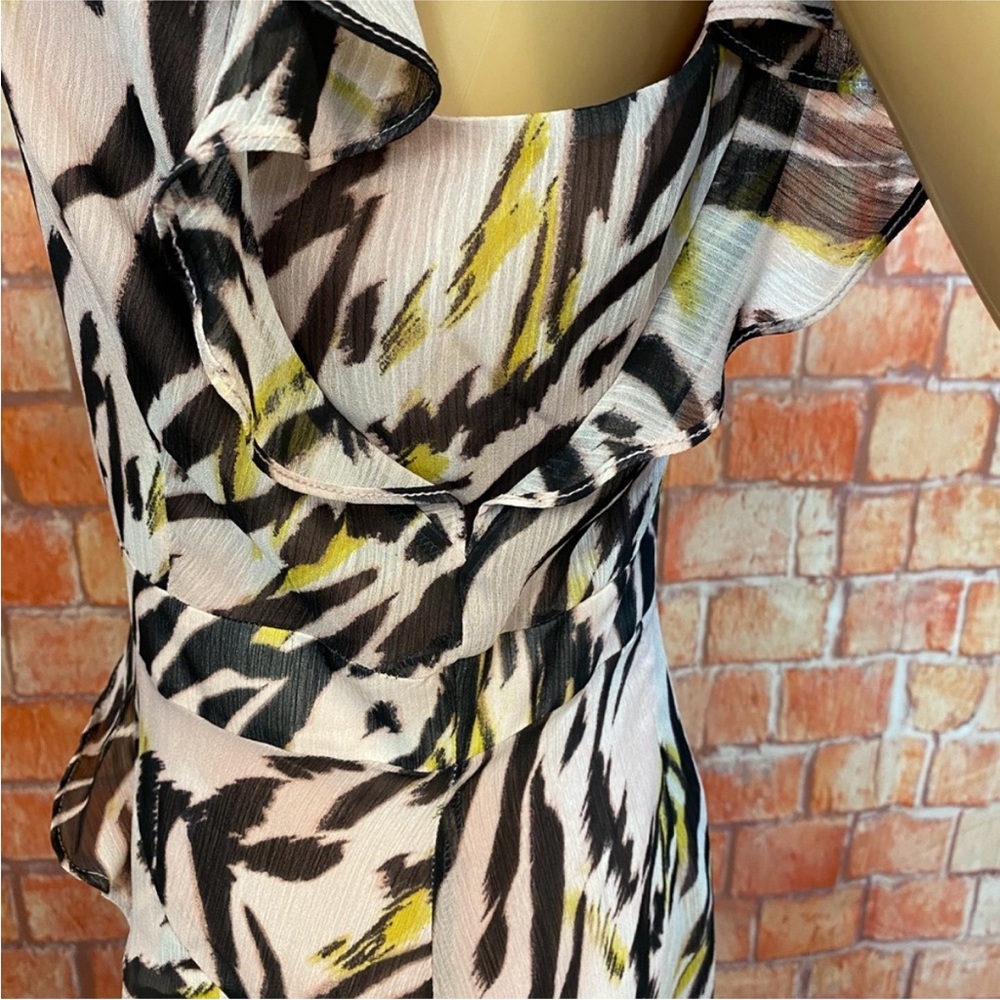 Bar III Zebra Print Chiffon Dress - Picture 8 of 14